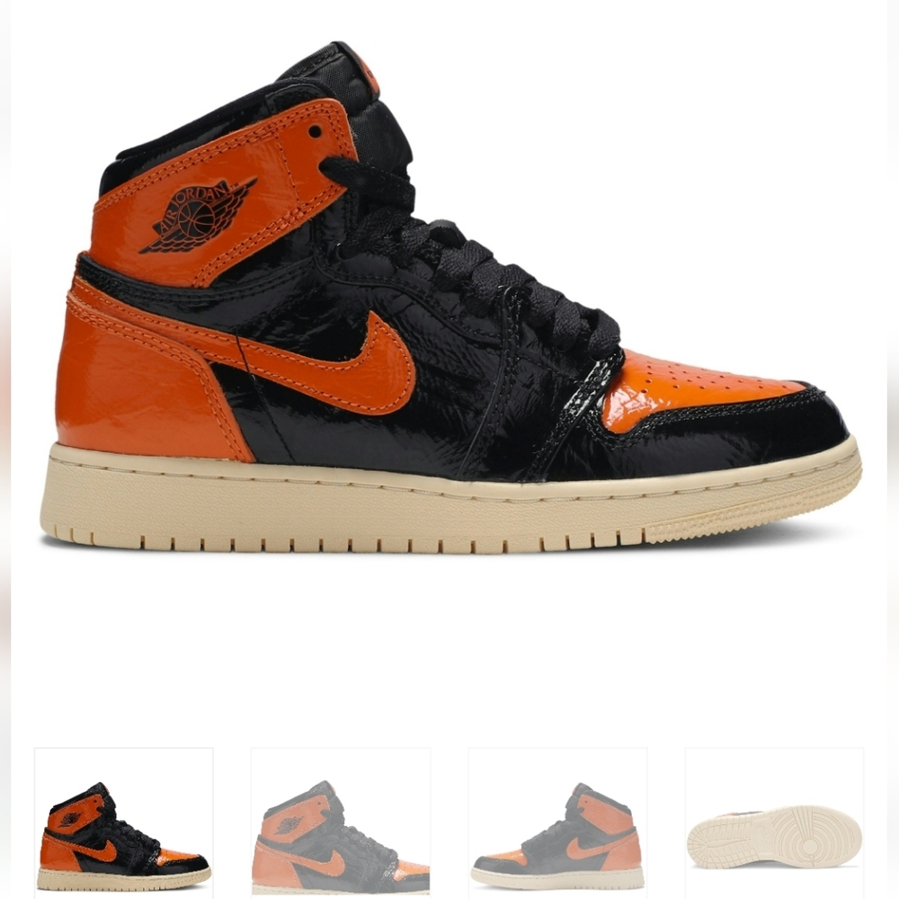 Jordan 1 Retro High Shattered Backboard 3.0 Black/Orange ⚫️